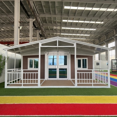 Double Wing Luxury Expandable Container House With Extra Roof & Veranda