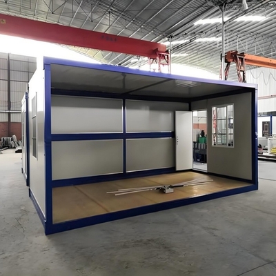 Galvanized Steel Prefab Folding Container House Site Protacabin Container
